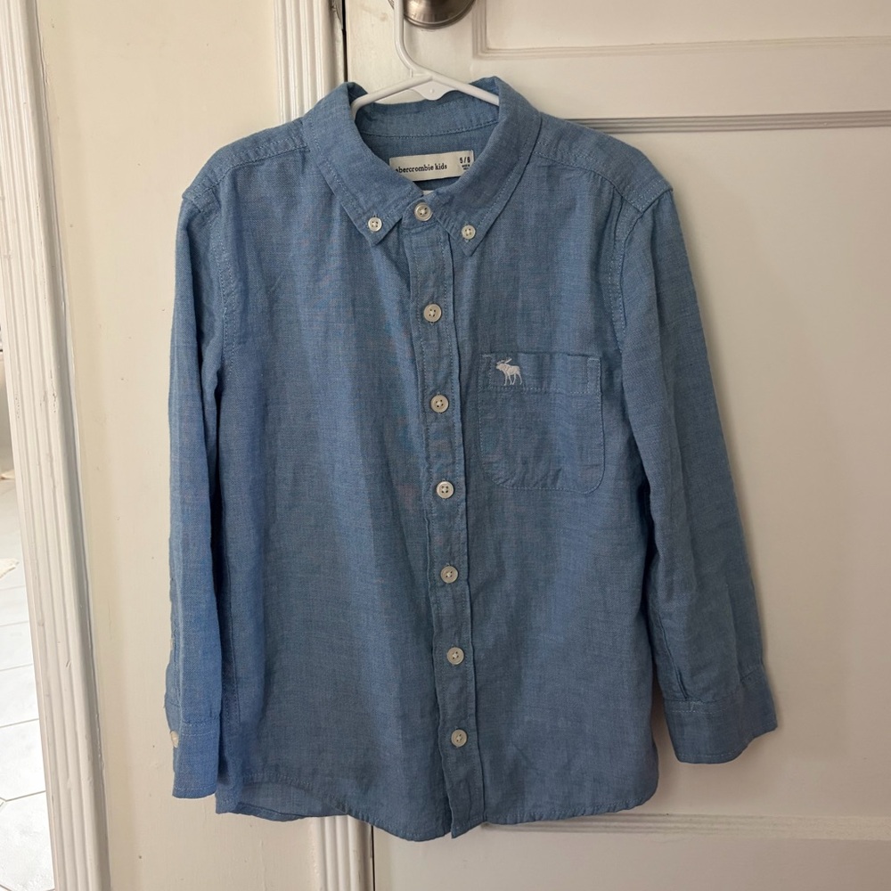Abercrombie Kids Blue Button-Down Shirt